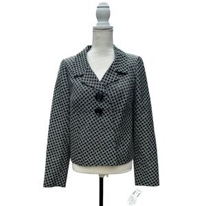 Nordstrom’s Black/white lined blazer size medium